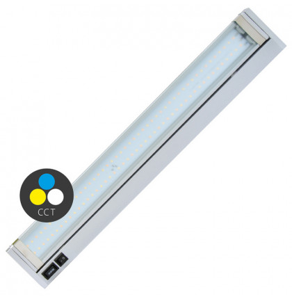 LED výklopné kuchyňské svítidlo GANYS 15W, 3000-6500K, 1200Lm, stříbrné - Ecolite